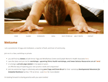 Tablet Screenshot of kristinhoneyyoga.com